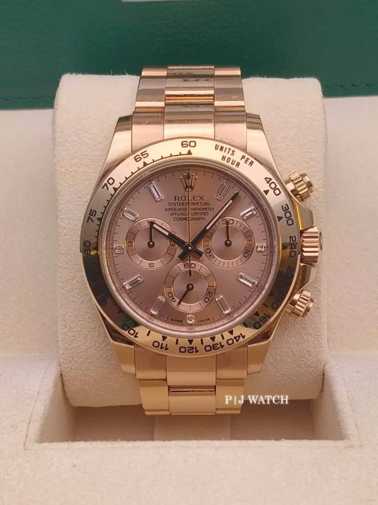 Rolex Cosmograph Daytona Everose Gold 18k Sundust Pink Dial Ref.116505