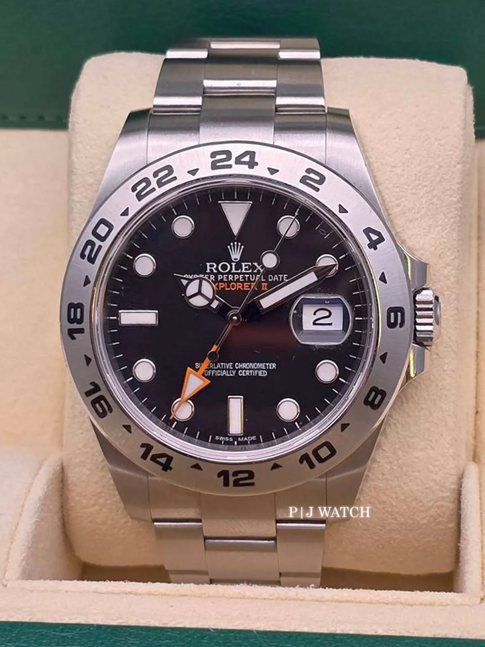 Rolex Explorer II 42mm Black Dial Oystersteel Men's Watch Ref.216570
