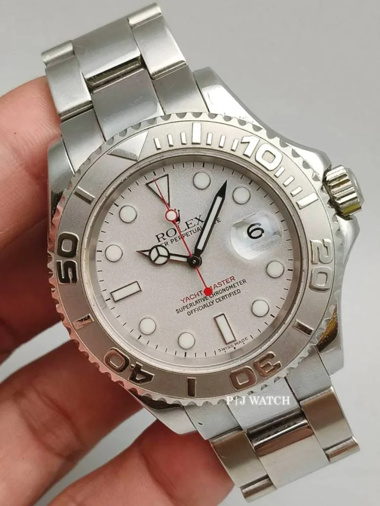 Rolex Yacht-Master 40mm Platinum Dial Chronometer Men's Watch Ref.16622