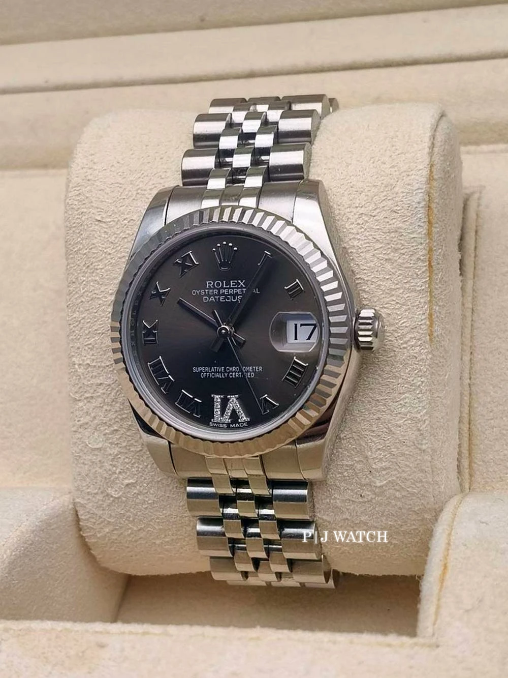 Rolex Datejust 31mm Elegant Automatic Brown Roman Dial Ref.178274