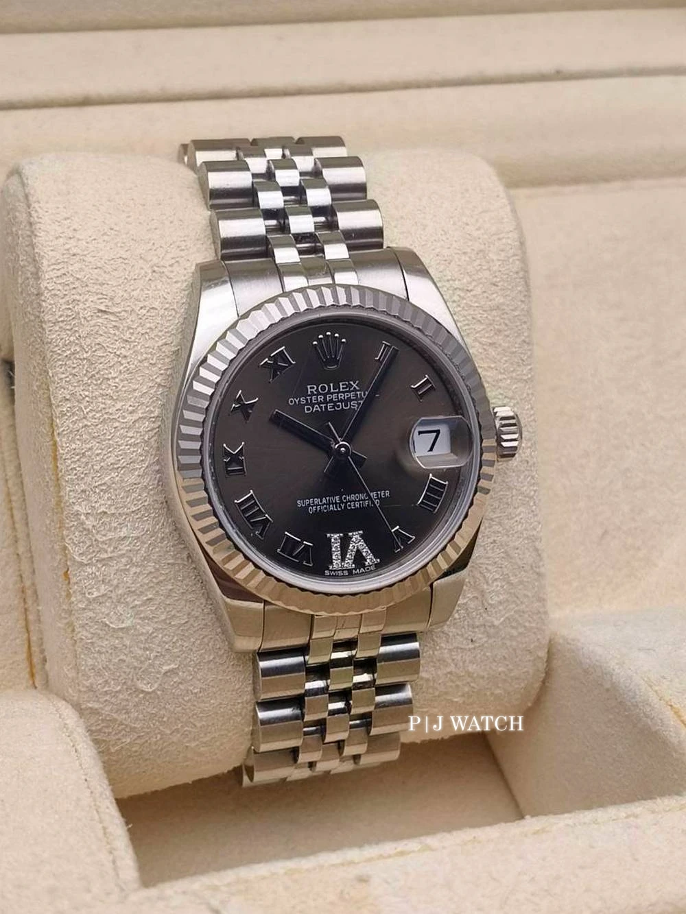 Rolex Datejust 31mm Elegant Automatic Brown Roman Dial Ref.178274