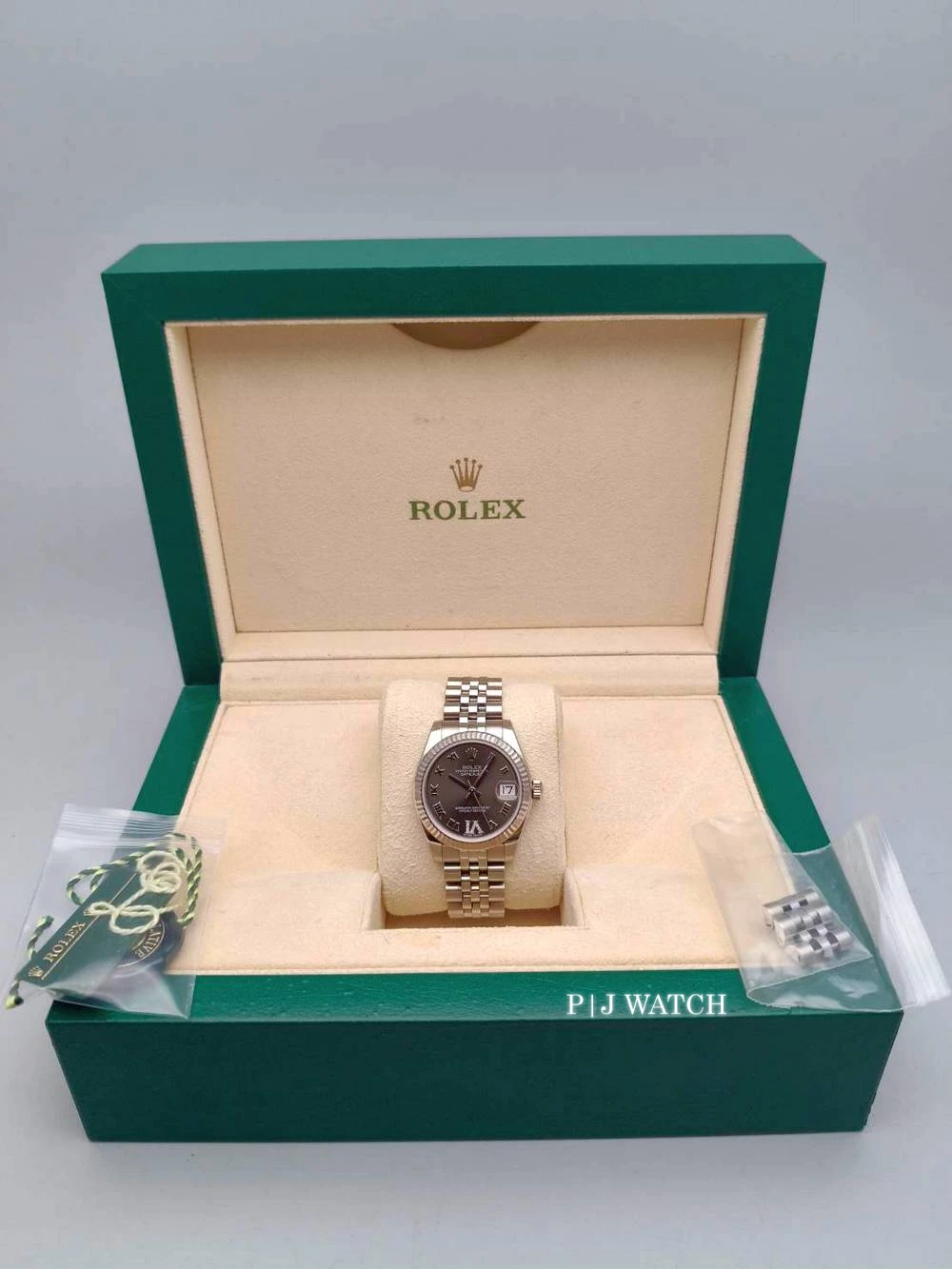 Rolex Datejust 31mm Elegant Automatic Brown Roman Dial Ref.178274