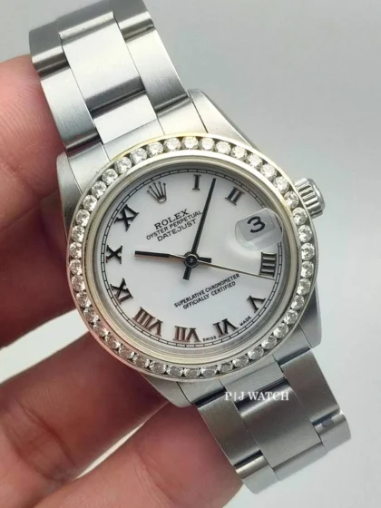 Rolex Datejust 31mm Steel White Roman Dial Ref.78240