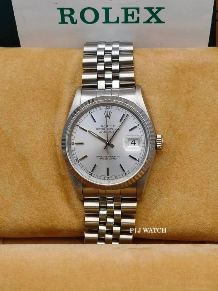 Rolex Datejust 36mm Steel Silver Dial Ref.16234