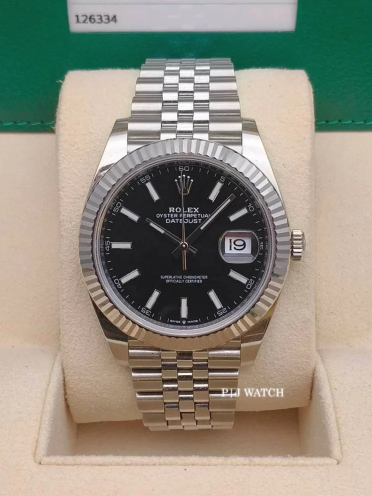 Rolex Datejust 41mm Jubilee Steel Black Dial Ref.126334