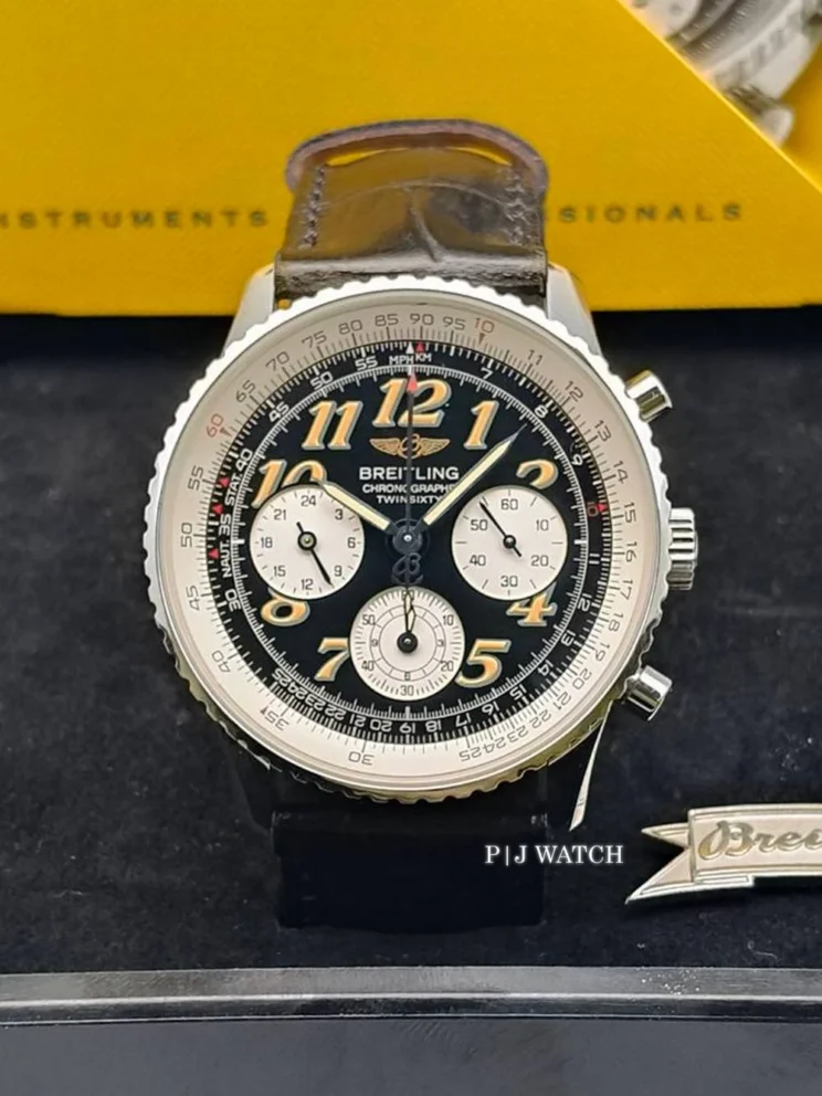 Breitling Navitimer TwinSixty Automatic Black Dial Ref.A39022.1