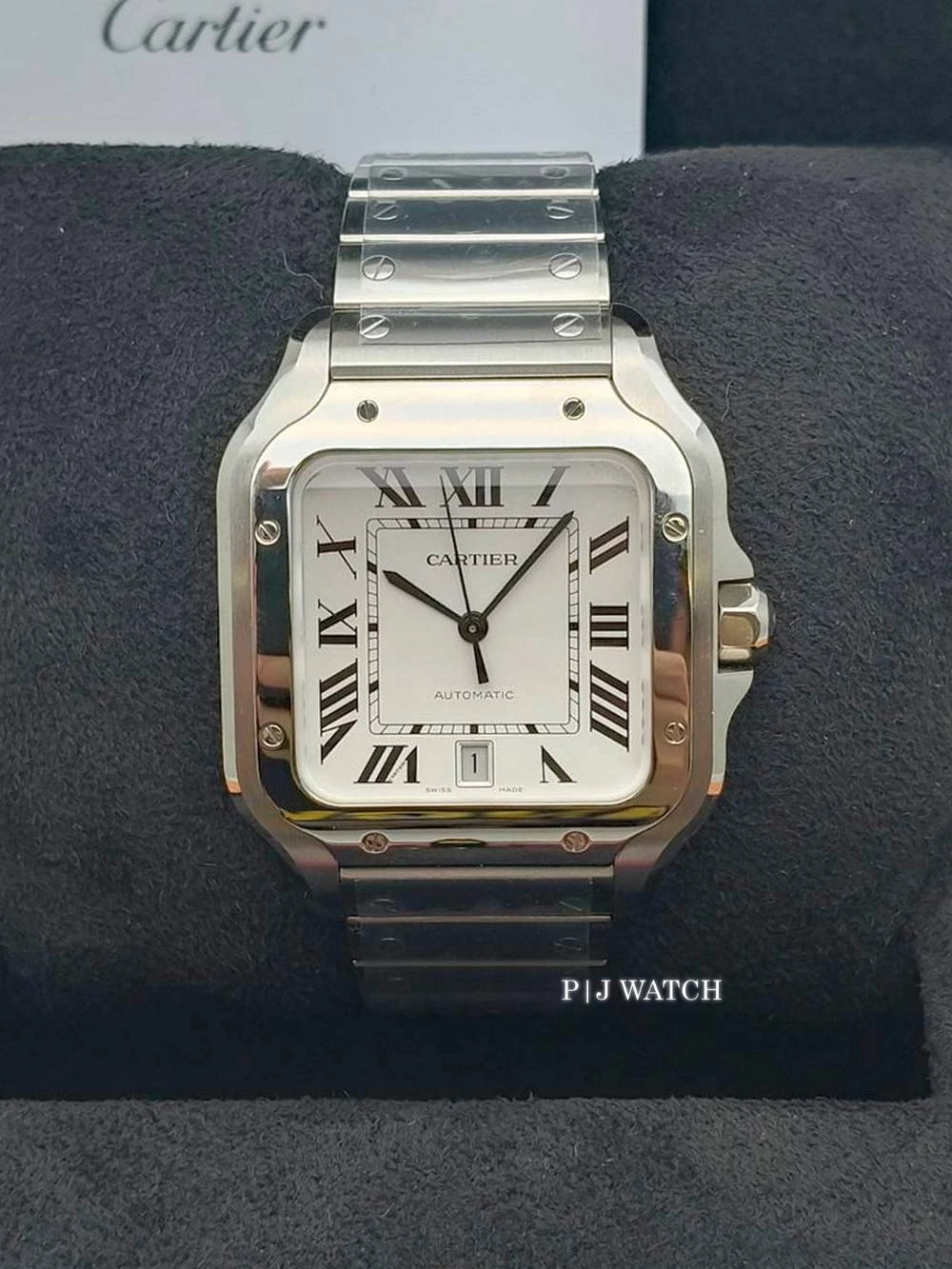 Cartier Santos De Cartier Large Size 39.8mm White Dial Ref.WSSA0018