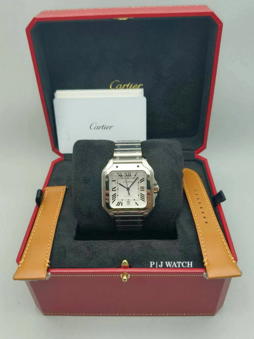 Cartier Santos De Cartier Large Size 39.8mm White Dial Ref.WSSA0018