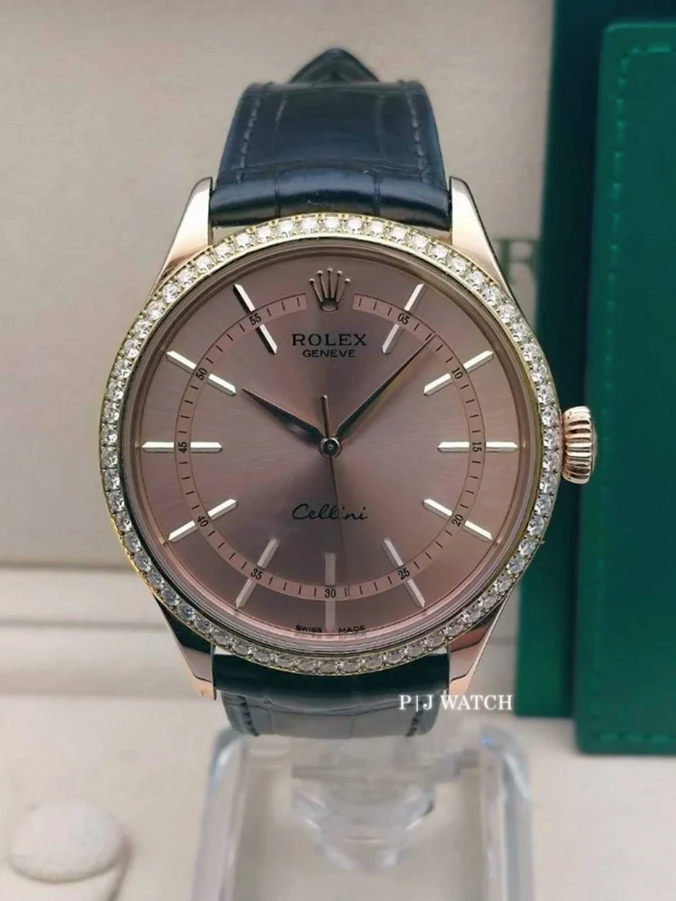 Rolex Cellini Time Everose Gold Men's Watch Ref.50705RBR