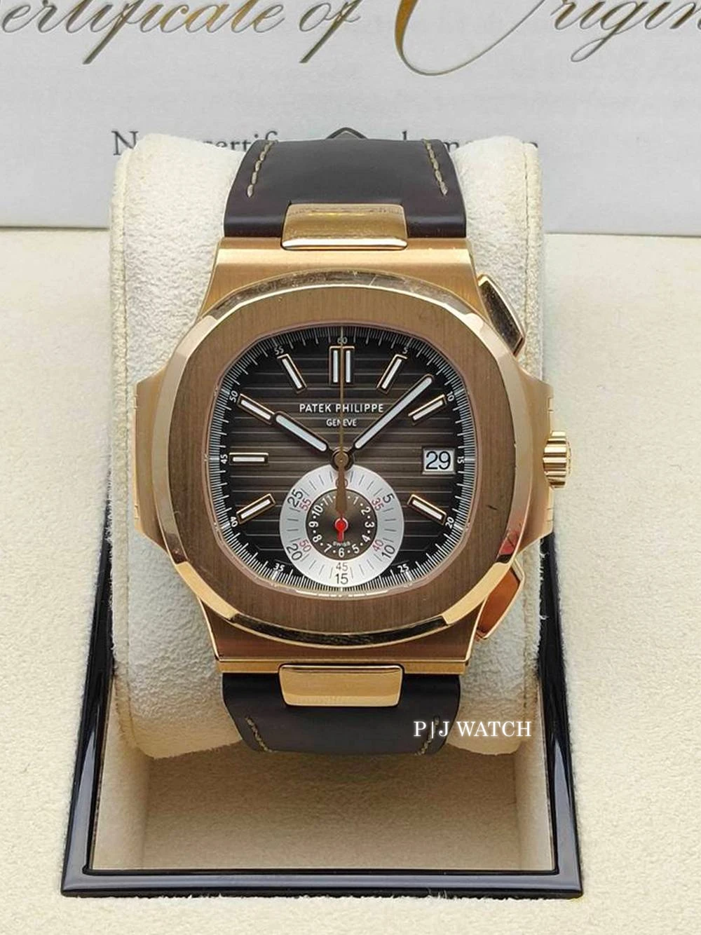 Patek Philippe Nautilus 40.5mm Rose Gold 18k Chronograph Ref.5980R-001