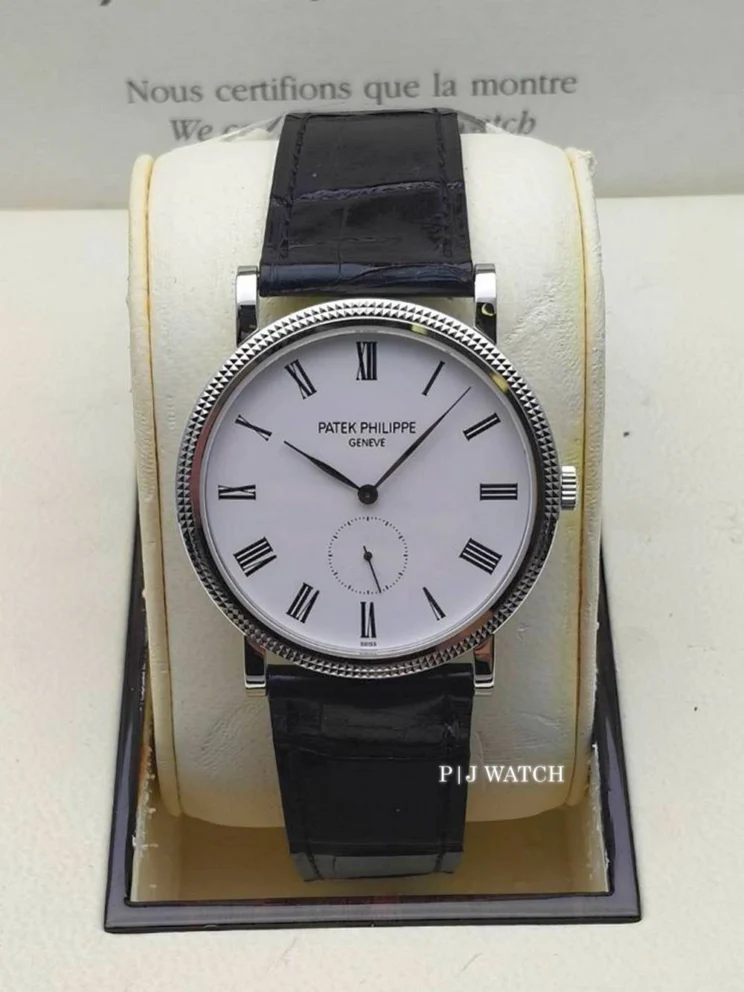 Patek Philippe Calatrava White Gold 18k Hobnail Bezel Ref.7119G-010