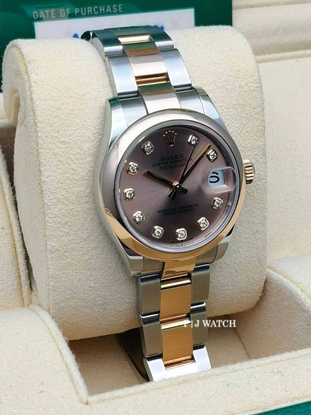 Rolex Datejust 31mm Everose Rolesor Pink Diamond Dial Ref.278241