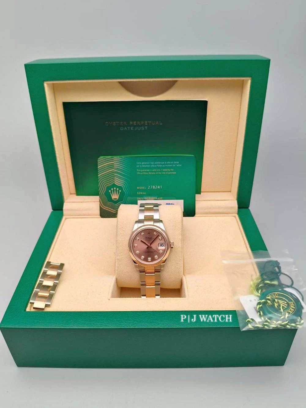 Rolex Datejust 31mm Everose Rolesor Pink Diamond Dial Ref.278241