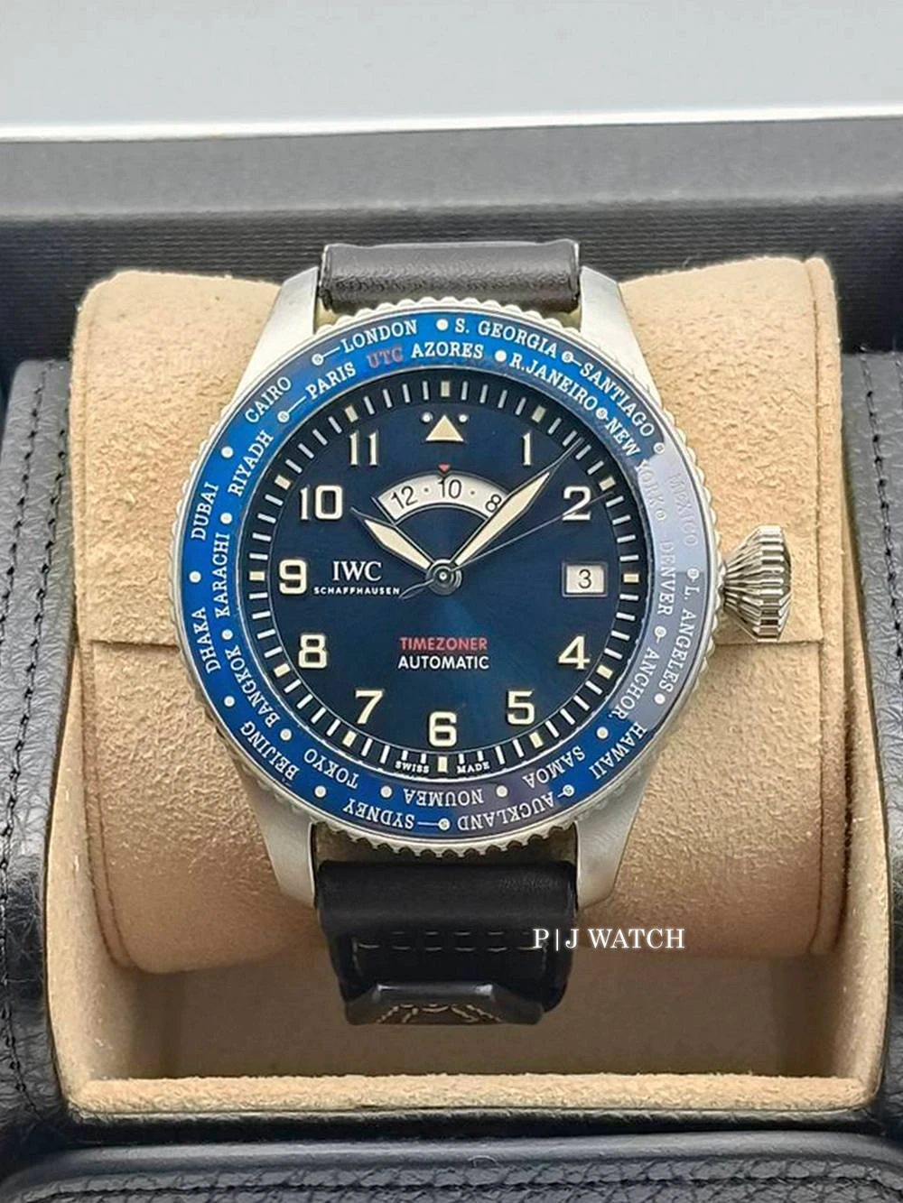 IWC Pilot Timezoner GMT 46mm Steel Blue Dial Ref.IW395503