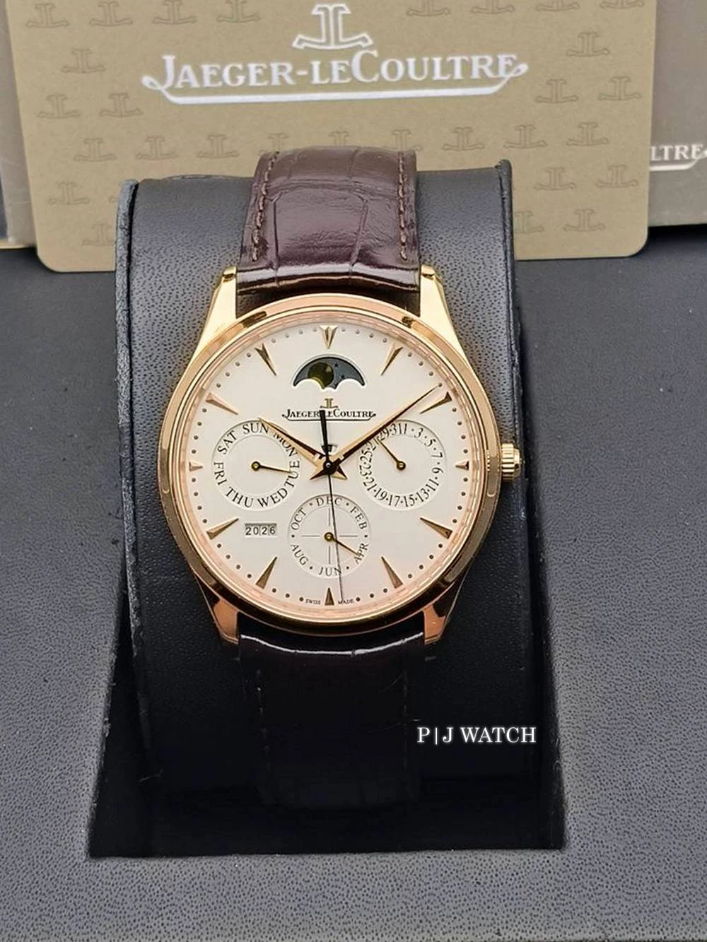Jaeger-LeCoultre Master Grande Ultra Thin Perpetual 41.5mm Rose Gold Silver Dial Ref.Q1302420
